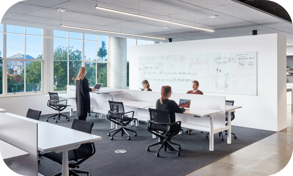 Flexible workstations in trending office design